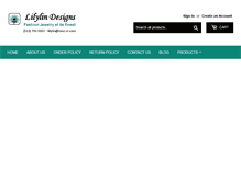 Tablet Screenshot of lilylindesigns.com